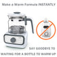 Baby Instant Warmer, Glass Water Boiler with Accurate Temperature Control for Formula, Coffee and Tea, 1.3 Liter Electric Kettle