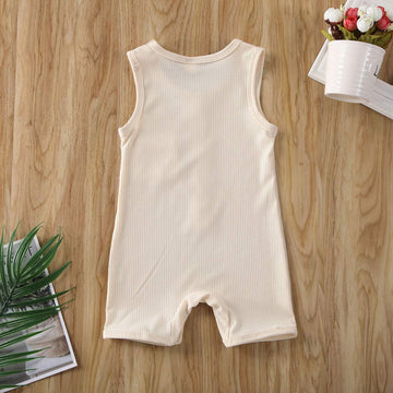 Iddolaka Newborn Summer Baby Boy Girl Romper Bodysuit Jumpsuit Playsuit One Piece Outfit Clothes (Light Yellow, 0-6 Months)