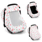 Hooyax Muslin Car Seat Cover Baby - Breathable And Privacy Car Seat Canopy With 3 Modes - Easy Install & Gift Box Packaging, Uni