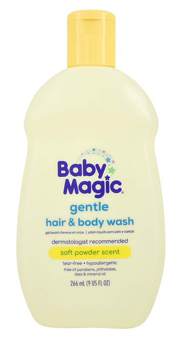 Baby Magic Gentle Hair & Body Wash  Tear-Free, Free Of Parabens, Phthalates, Sulfates And Dyes, Calendula Oil & Coconut Oil, Sof