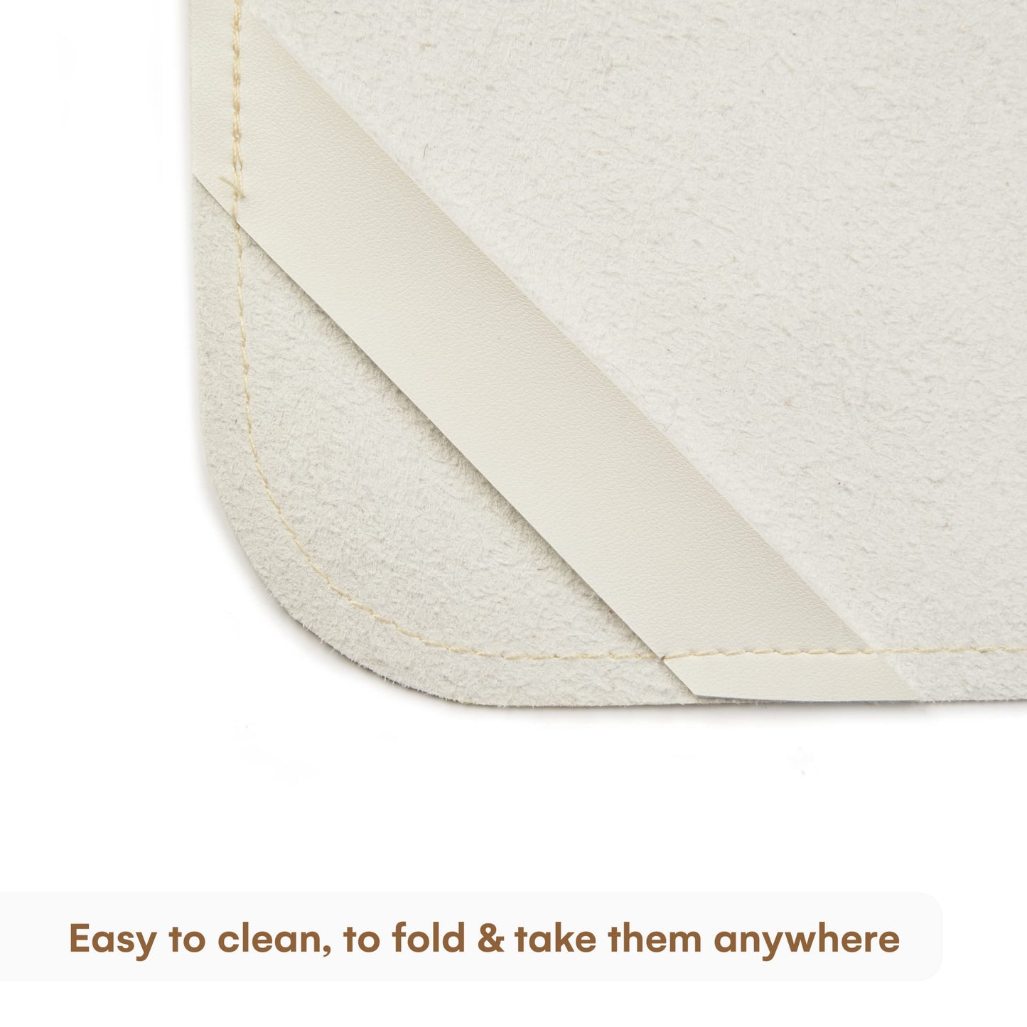 CHILDLIKE BEHAVIOR Vegan Leather Baby Changing Pad- Wipeable Portable changing Pad for Babies- Perfect for Travel-Foldable and W