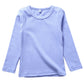 Kisbini Unisex Girls 100% Cotton Long Sleeve T-Shirt Top Tees Light Purple 2T