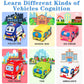 Baby Toys 6 to 12 Months - Soft Car Toys for 1 Year Old Boy Girl with Playmat Storage Bag - Infant Baby Toys 12-18 Months Toddle
