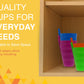 Arrow Home Products Sip A Cup With Built In Straw, 10Oz, 6Pk - Bpa-Free Straw Cups For Kids Great For Everyday Use - Made In The