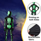 Cupohus [New Update Halloween Costume Glow In Dark, Compatible For Skeleton Costume Bodysuit Jumpsuit - Black And White Hallowee