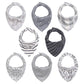 The Peanutshell Bandana Drool Bibs For Baby Boys Or Girls - 8 Pack Set For Feeding, Teething, Drooling