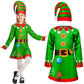 Ikali Kids Holiday Elf Costume Dress And Hat Elf Costume For Girls Toddlers