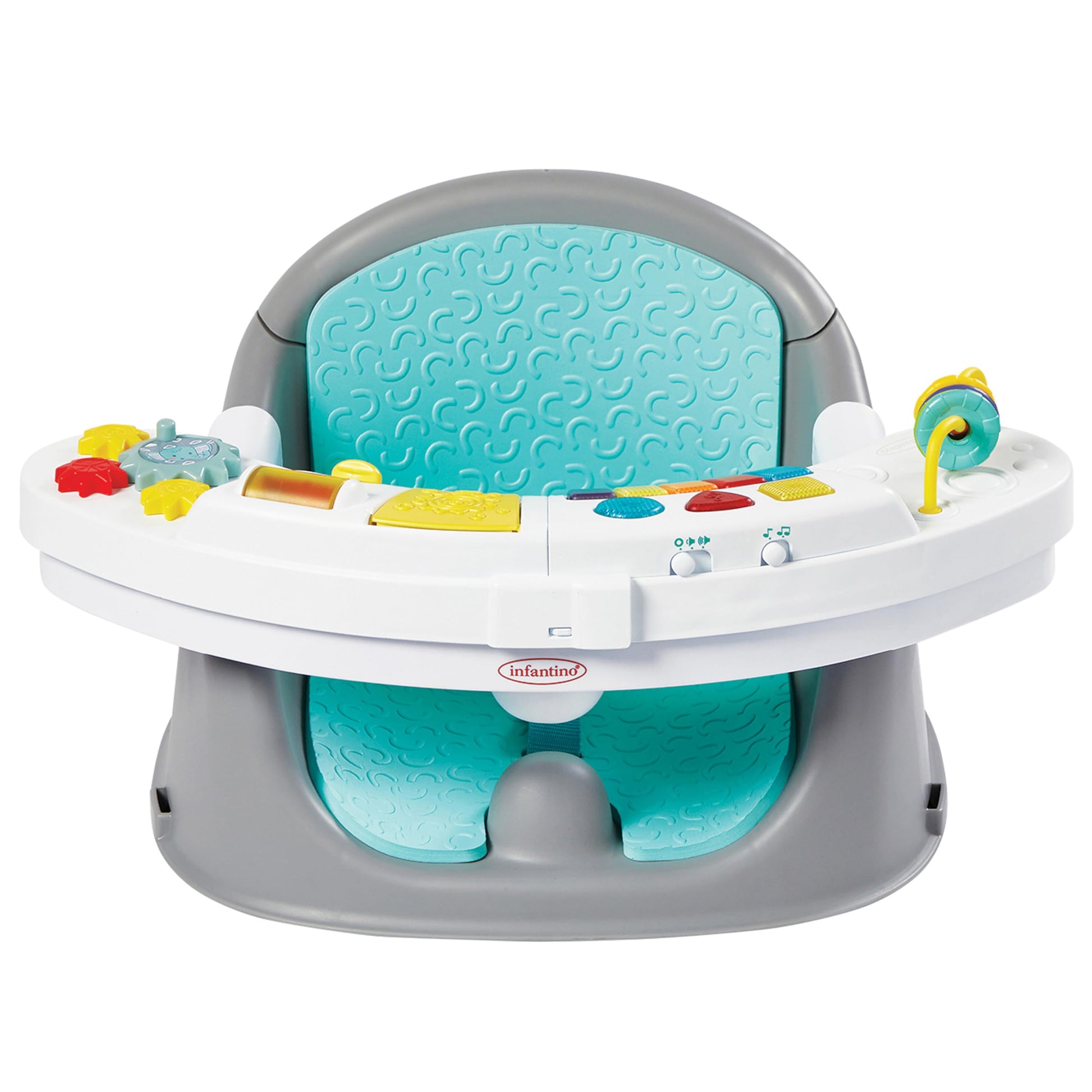 Infantino Music & Lights 3-In-1 Discovery Seat And Booster - Convertible, Infant Activity And Feeding Seat With Electronic Piano