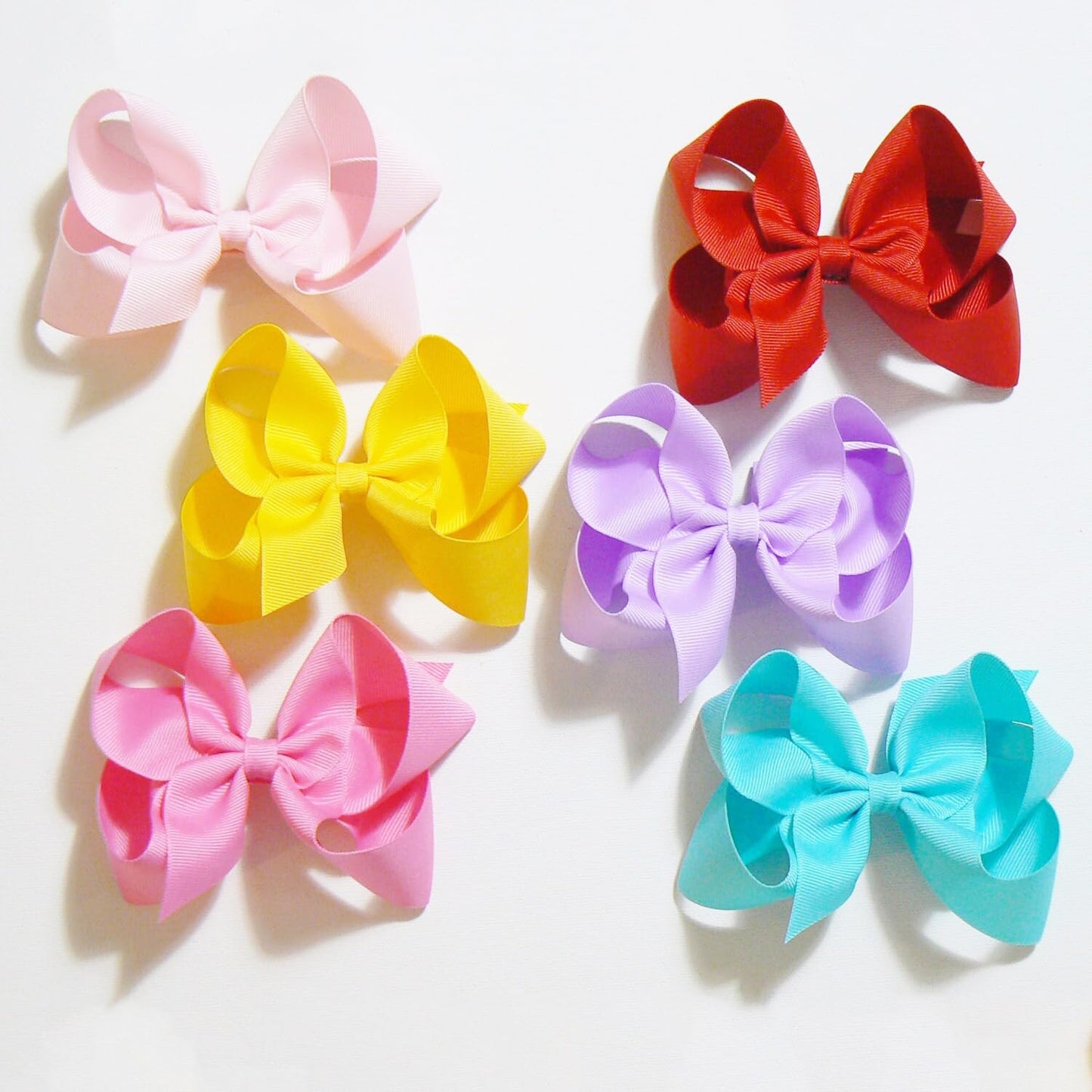 30Pcs Big 6 Inch Hair Bows For Girls Grosgrain Ribbon Toddler Hair Accessories With Alligator Clips For Toddlers Infants Girls K