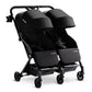 Mompush Lithe Double Stroller, Lightweight Side by Side Stroller for Newborn and Toddler, Easy Fold, Spacious Seats with Recline
