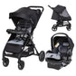 Baby Trend Passport Carriage Stroller Travel System with EZ-Lift Infant Car Seat, Dash Black