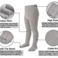 Epeius Infant Girl Thick Seamless Cable Knit Tights - Pack Of 3, Black/White/Grey, 6-12 Months