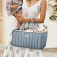 Blissful Diary Baby Diaper Caddy Organizer, Baby Shower Basket For Boys Girls, Gift For Newborn Essentials, Baby Registry Must H