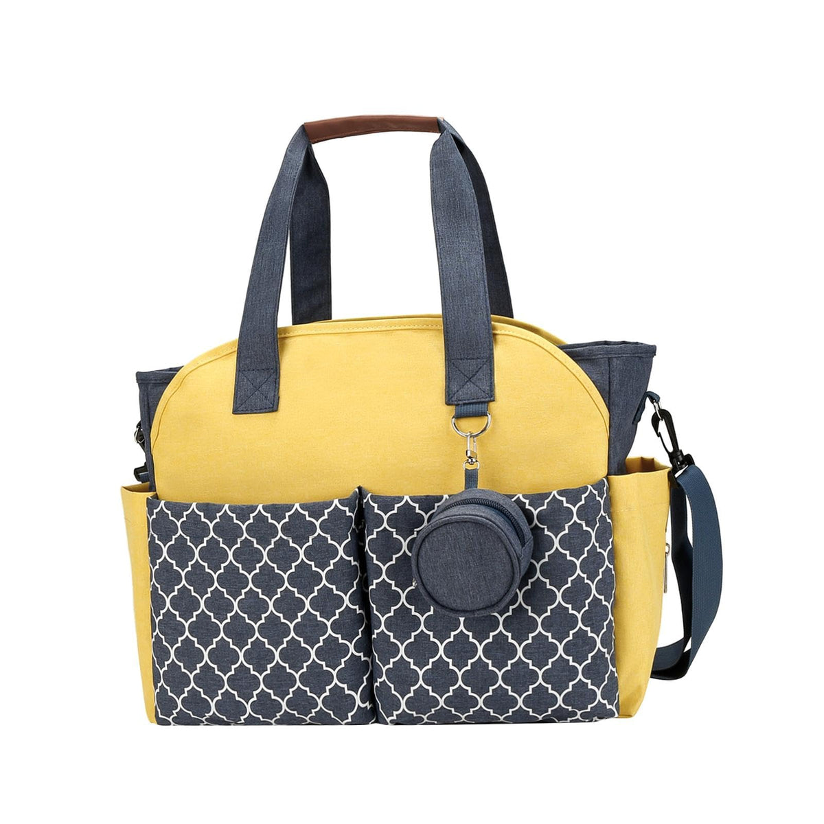 BNF Multifunctional Baby Diaper Mummy Changing Bag Handbag for Diaper Keys Phone Blue Yellow | Baby | Strollers & Accessories | 