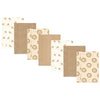 Hudson Baby Unisex Baby Cotton Flannel Burp Cloths, Brave Lion 7-Pack, One Size