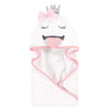 Hudson Baby Unisex Baby Cotton Animal Face Hooded Towel, Swan, One Size