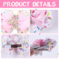 2Pcs Hair Clip, Pink Bow Hair Clips For Baby Girls 4Th Birthday Party Decorations