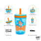 Zak Designs Blippi Kelso Toddler Cups For Travel or At Home, 15oz 2-Pack Durable Plastic Sippy Cups With Leak-Proof Design is Pe