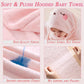 Foinemyed 2 Pack Toddler Towels With Hood Thick Toddler Towels 55' X 27.5' Baby Hooded Bath Towels Set For Girl Boy Super Abso