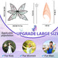 Gold Fairy Wings For Adults Dress Up Sparkling Sheer Butterfly Halloween Costume Angel Wings For Women Girls