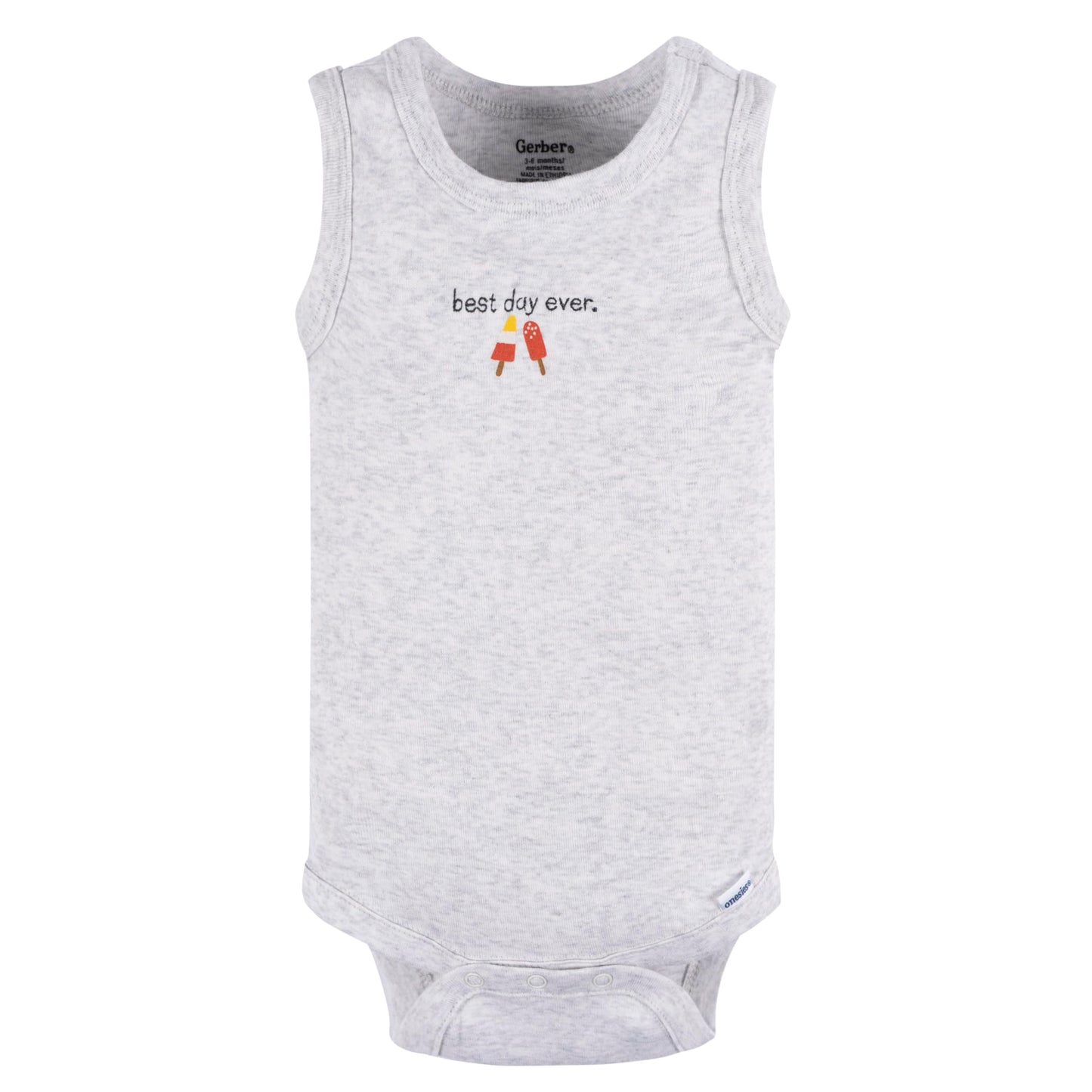 Gerber Baby Boy'S Multi-Pack Sleeveless Onesies Bodysuit, Backyard Bbq