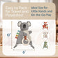 Itzy Ritzy - Bitzy Crinkle Sensory Toy Koala with Crinkle Sound for Babies & Toddlers - Features Soft Braided Teething Ring & Te