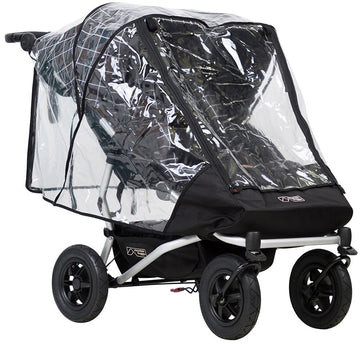 Mountain Buggy Duet Double Cover, Storm, Clear