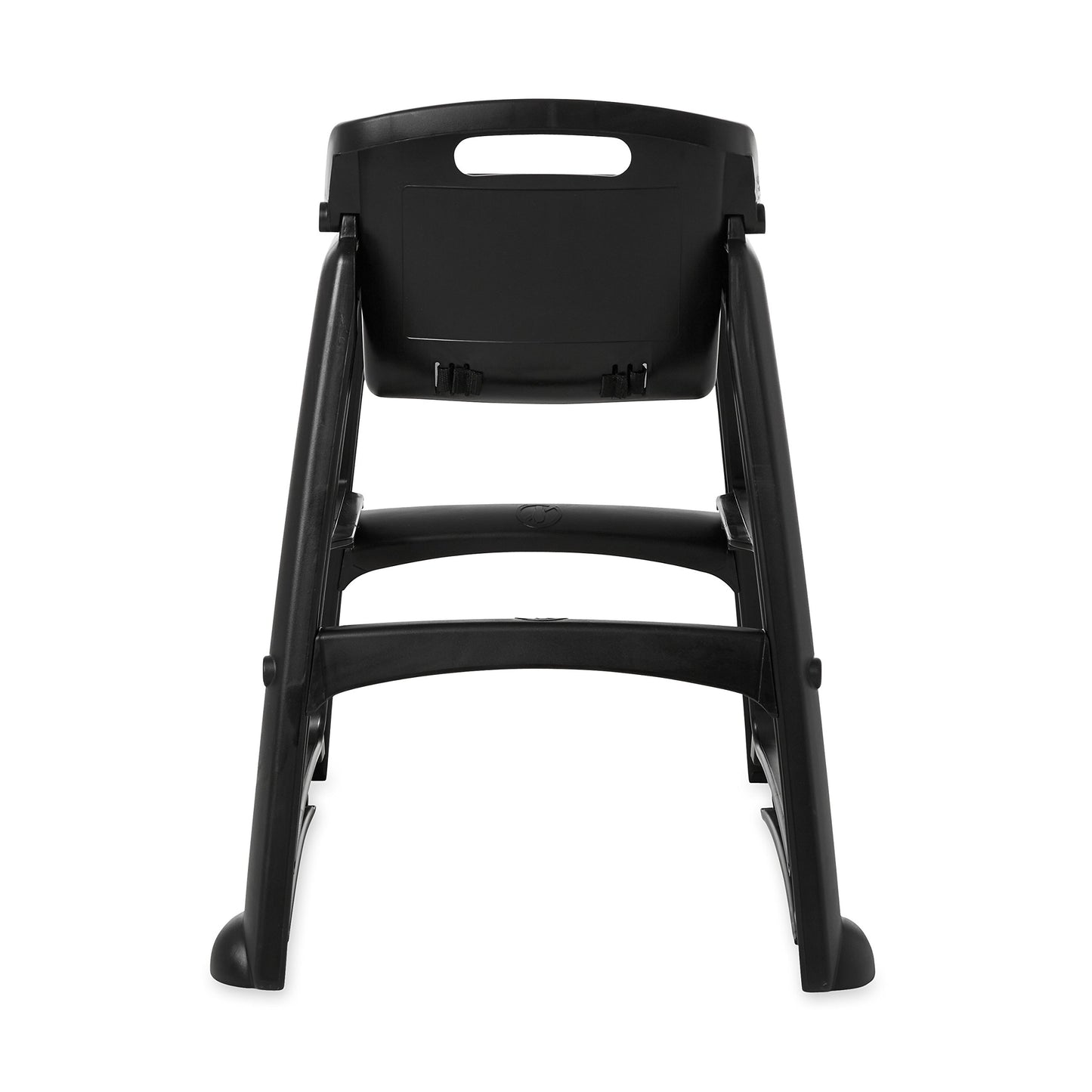 Rubbermaid Commercial Products Sturdy High-Chair, 33Lb Capacity, Black, Pre-Assmbled, Stackable, Fits Under Table For Child/Baby