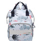House Of Quirk Baby Diaper Bag Maternity Backpack (Leaf Powder Blue)