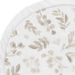 Sweet Jojo Designs Leaf Boy Or Girl Baby Playmat Tummy Time Infant Play Mat - Gender Neutral Floral Ivory Beige Taupe And White