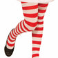 Forum Novelties Novelty Candy Cane Striped Christmas Tights, Child Large