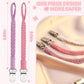 Duludulu 7 Pcs Pacifier Clip, Pacifier Clips For Boys & Baby Girls Pacifier Holder Clip Binky Clips Braided 100% Handmade Fits A