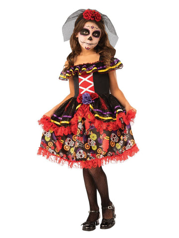 Rubie'S Child'S Opus Collection Day Of The Dead Girl Costume, Large