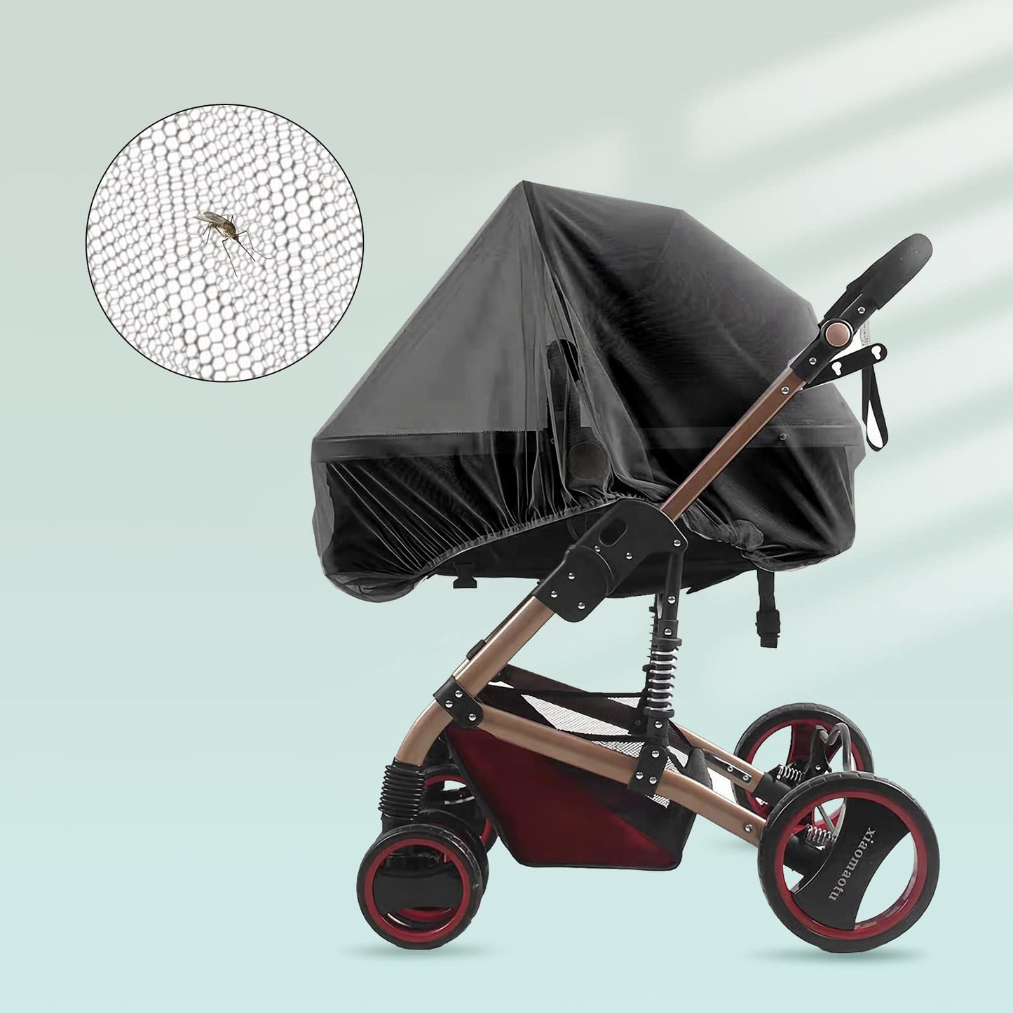 Itoda Mesh Baby Stroller Sun Shades Universal Breathable Travel Walking Outdoor See Through Beach Parasol Elastic Windproof Prot