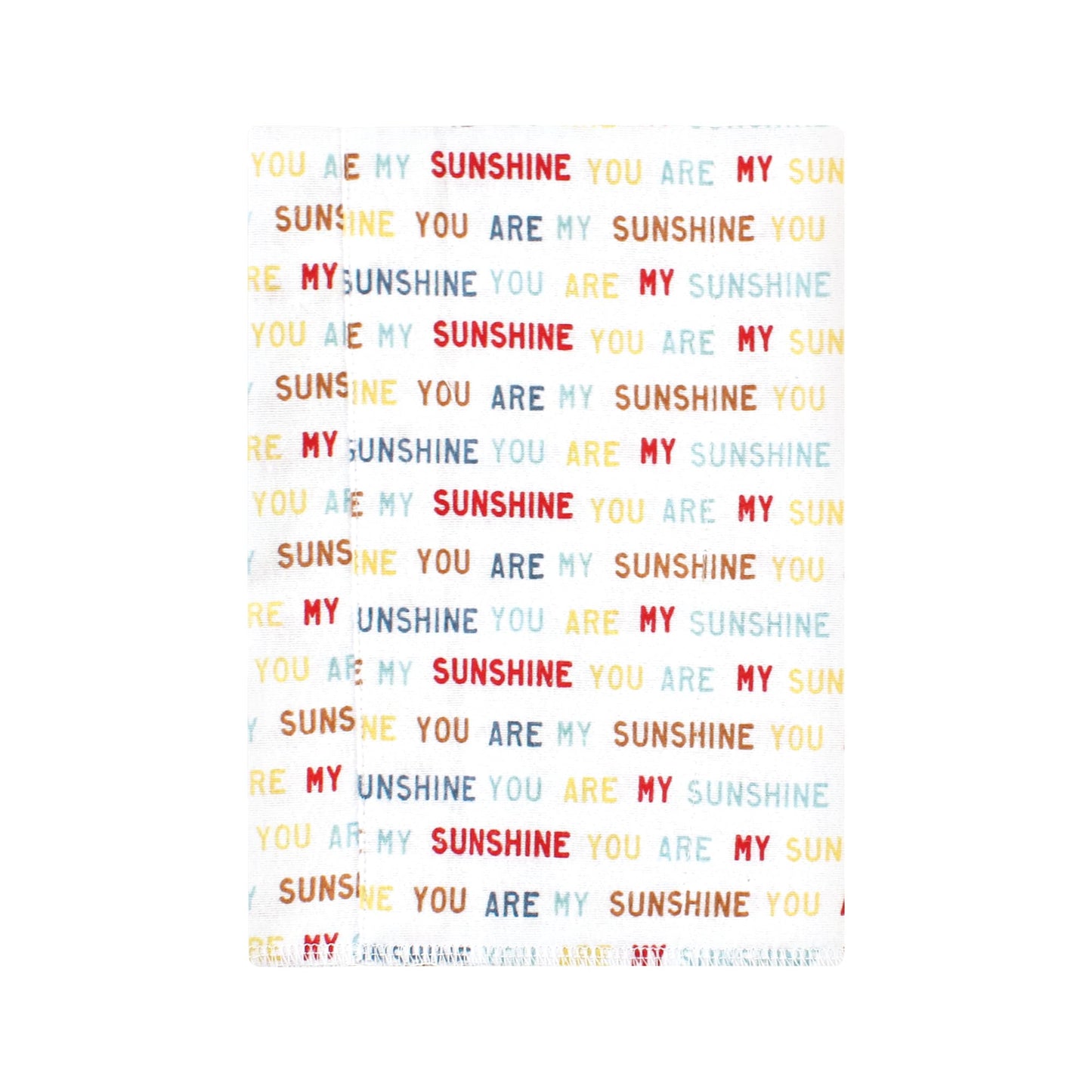 Hudson Baby Unisex Baby Cotton Flannel Burp Cloths, My Sunshine 7 Pack, One Size