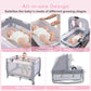 Honey Joy Pack And Play With Bassinet, Infant Nursery Center Pack And Play W/Newborn Cradle & Hanging Toys, Diaper Storage, Musi
