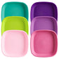 Re-Play Toddler Plates - 22 Oz. Deep-Walled Flat Kids Plates - Dishwasher & Microwave Safe - Made In Usa - Set Of 6-7.37' X 7.3