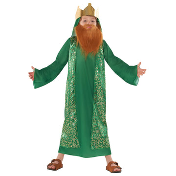 Morph 3 Wise Men Saints Kids Biblical Nativity Theme Costume -Three Kings, Toddlers 3-4 Years, Green