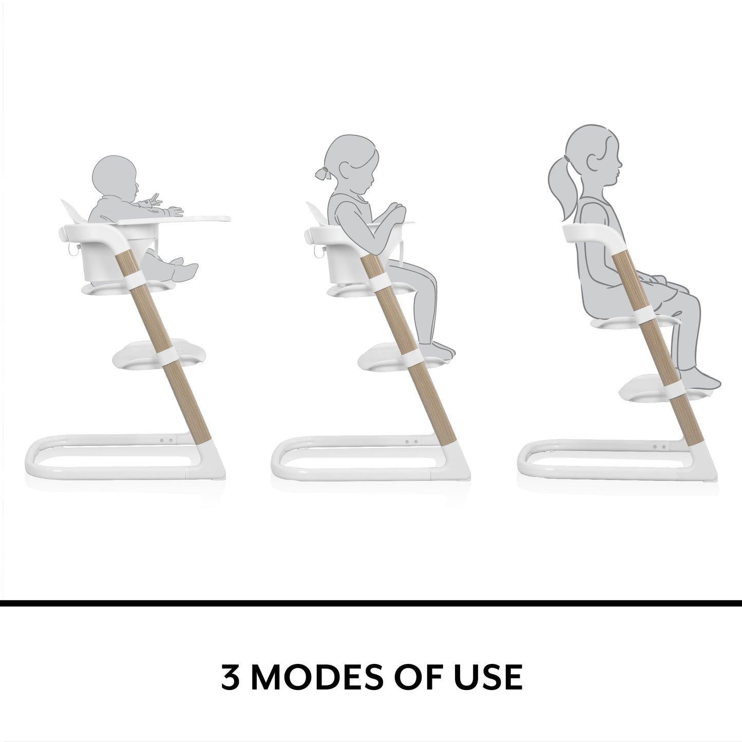 Rightseat Multistage High Chair (Sea Salt White)