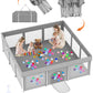 Foldable Large Baby Playpen 71'  71', Playard For Babies And Toddlers, Portable Safety Baby Fence Lightweight,No Installation,