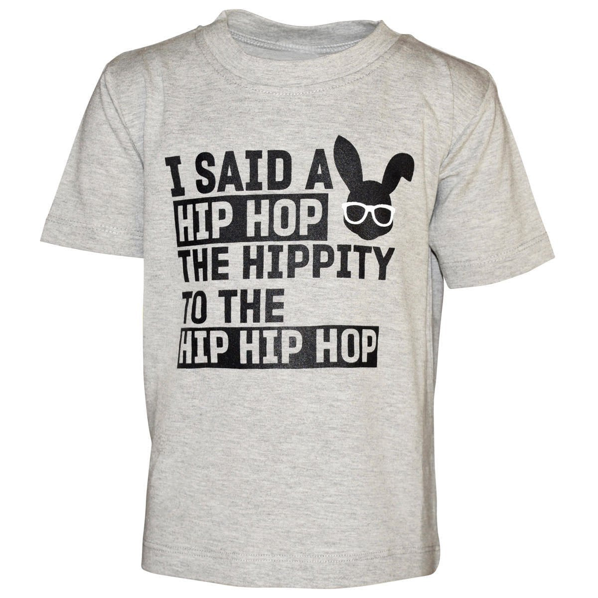 Unique Baby Boys Hip Hop Easter Bunny Shirt (12, Grey) – WBBAPB09GXDFVKK