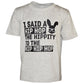 Unique Baby Boys Hip Hop Easter Bunny Shirt (12, Grey)