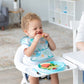 Bumkins Toddler and Baby Suction Plate, Silicone Grip Plate for Babies and Kids, Baby Led Weaning, Children Feeding Supplies, No