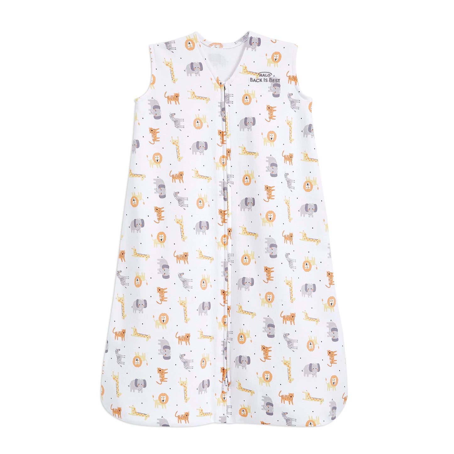 HALO SleepSack, 100% Cotton Wearable Blanket, Swaddle Transition Sleeping Bag, TOG 0.5, Jungle Cotton, Medium, 6-12 Months