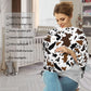 Brown Cow Print Western Baby Stuff Car Seat Covers Multi-Use Car Seat Canopy Carrier Cover, Breathable Breastfeeding Cover Boys