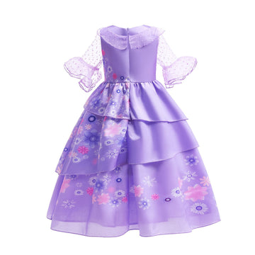 Atimigo Isabella Costume,Isabella Dress,Isabela Costumes Halloween Cosplay Birthday Gift For Kids Girls Dress Up Cosplay With Ha
