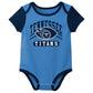 Outerstuff Nfl Newborn Baby And Infant Short Sleeve Bodysuit Variety 3-Pack - Tennessee Titans, 12M