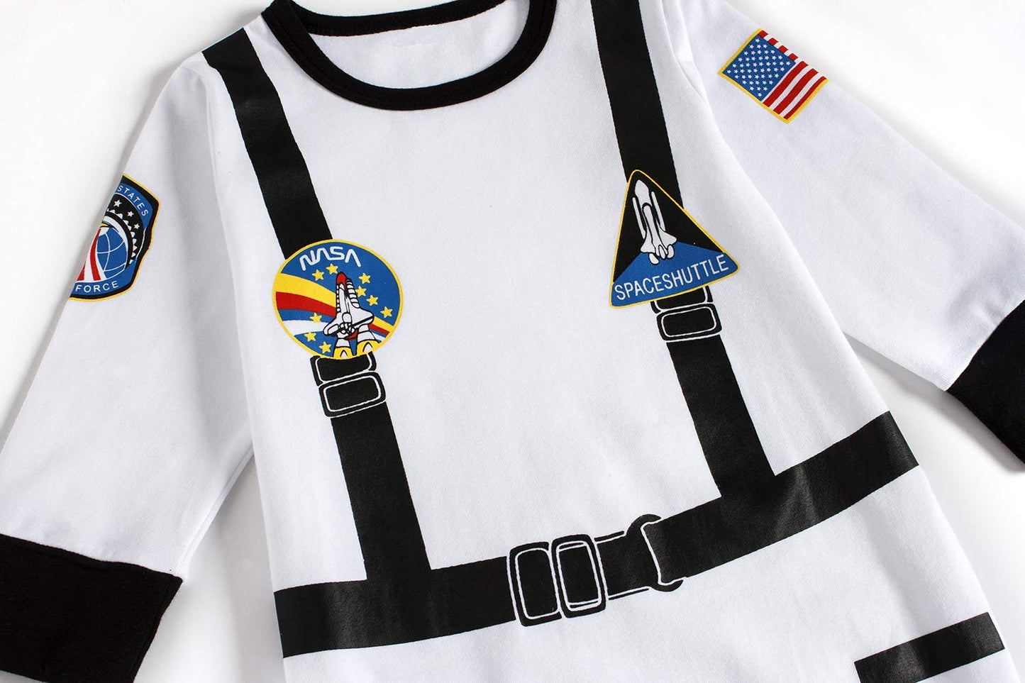 Lensous Paddy Field Baby Boys Girls Astronaut Suit Space Explorer Jumpsuit Cosplay Costume Halloween (6-12 Months)