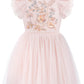 Tutuland Tutu Dress For Girls - Embroidered Tulle Dress Tiered Layered Flower Toddler Dress For Wedding Birthday Photo Prop