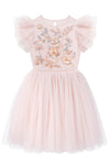 Tutuland Tutu Dress For Girls - Embroidered Tulle Dress Tiered Layered Flower Toddler Dress For Wedding Birthday Photo Prop